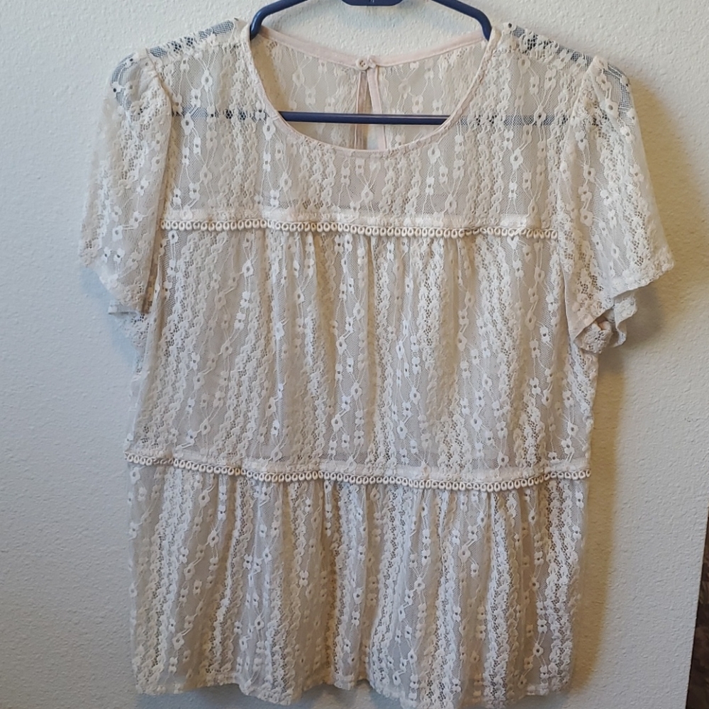Floral sheer blouse